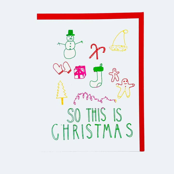 ASÍ QUE ESTA ES LA TARJETA DE NAVIDAD para venta al por mayor de Cosmic Peace Studio