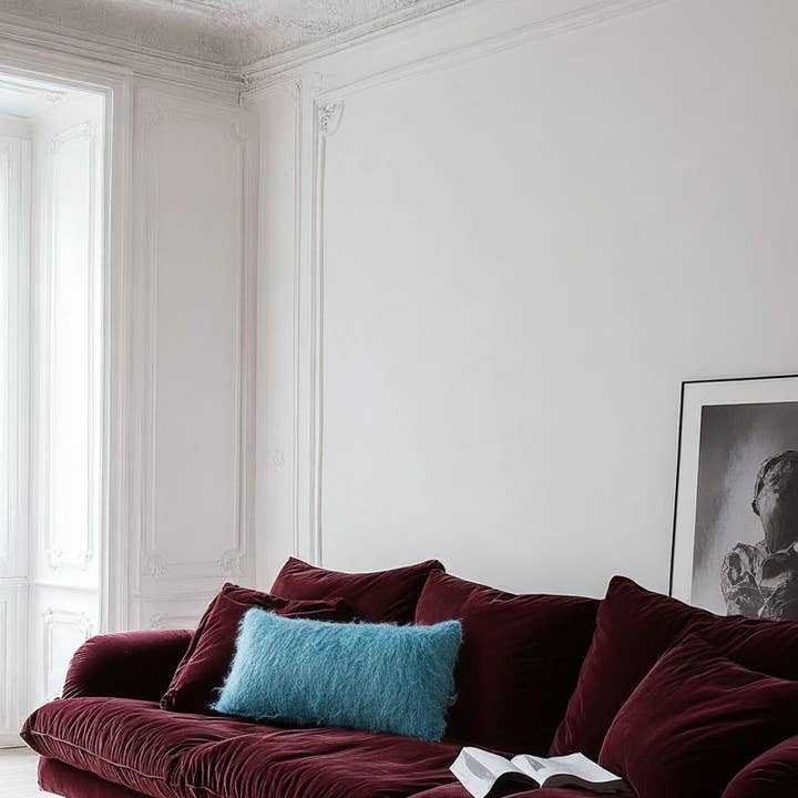 Creating Comfort Lab - Wholesale Throw/Decorative Pillow - Sky Blue Handwoven Wool Pillow – Brushed Texture3