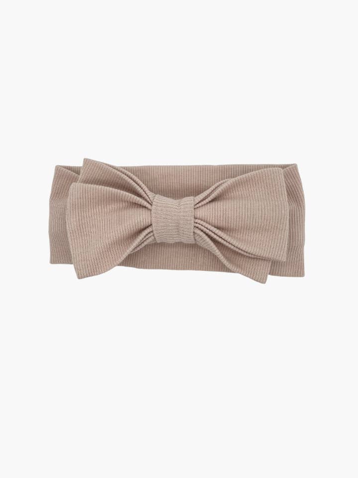Organic Cotton Double Layer Bow Melina Headband - Smoothing for wholesale by Liv & Loke