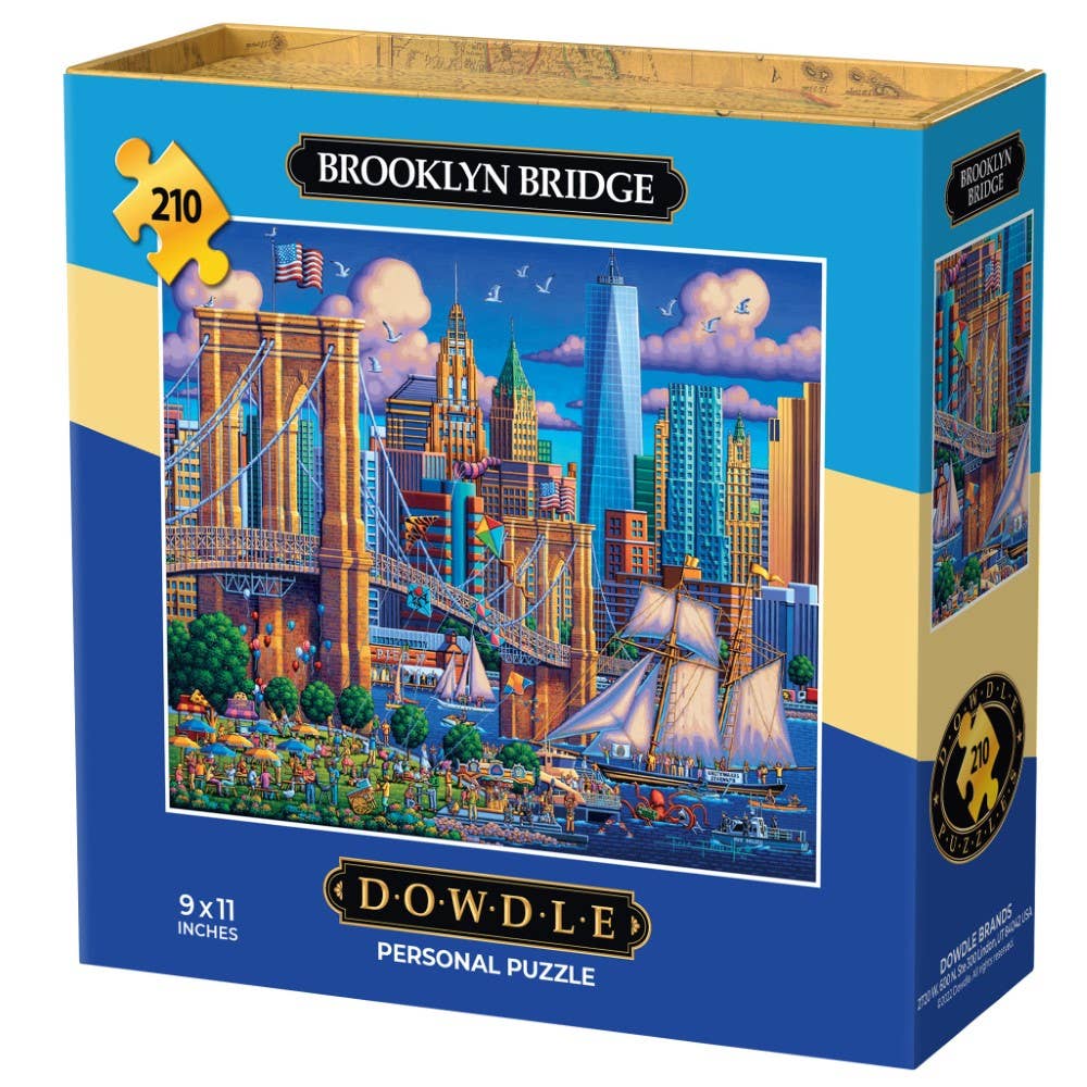 Boardwalk Puzzle Company - Wholesale Puzzle - Adult - Brooklyn Bridge - Personal Puzzle - 210 Piece3