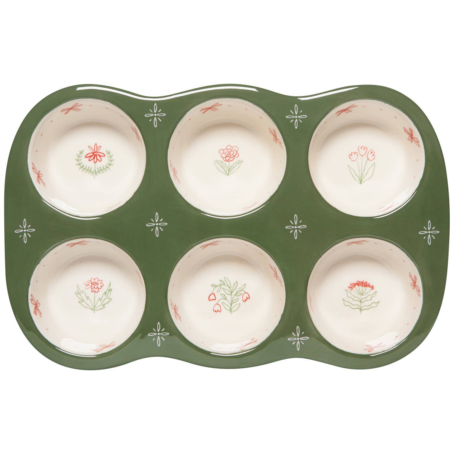 Danica Brands - Wholesale Baking Dish - Camellia Stoneware Muffin Pan3