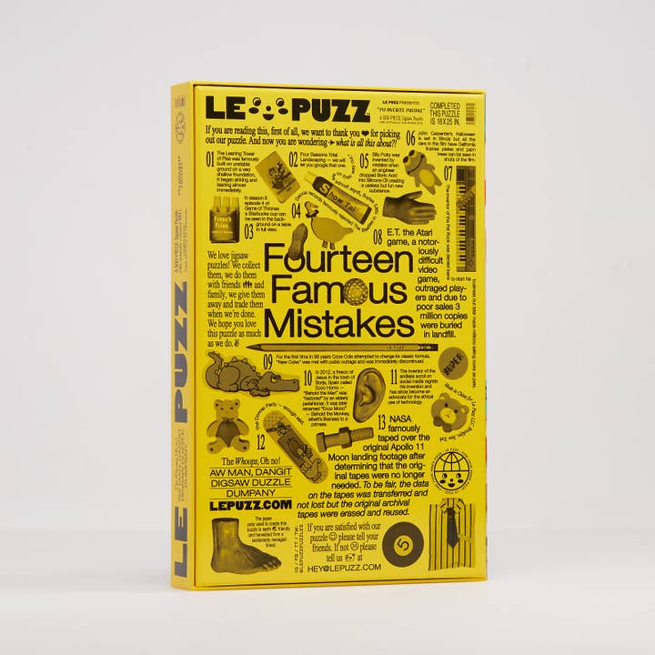 Le Puzz - Wholesale Puzzle - Adult - My Favorite Mistake