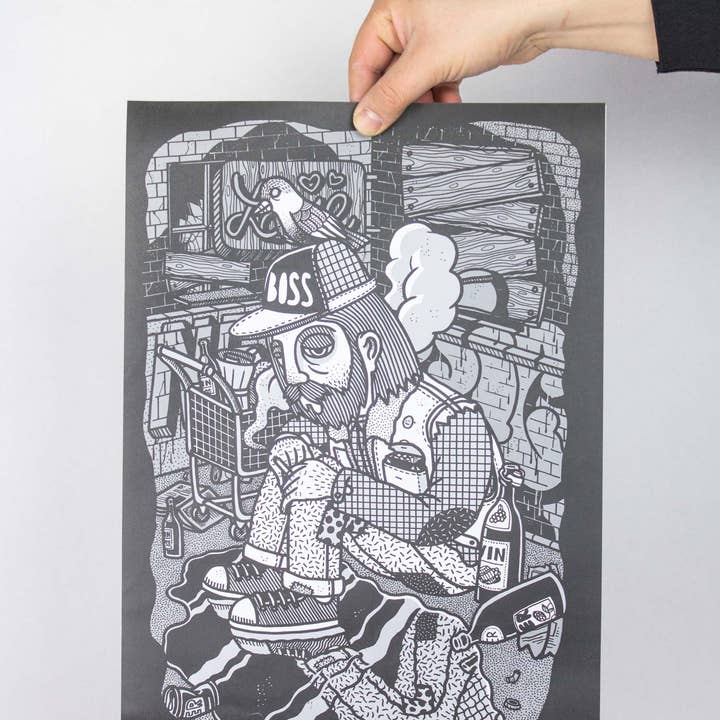 Poster »De Armen« DINA3 voor wholesale door Martin Krusche Illustration