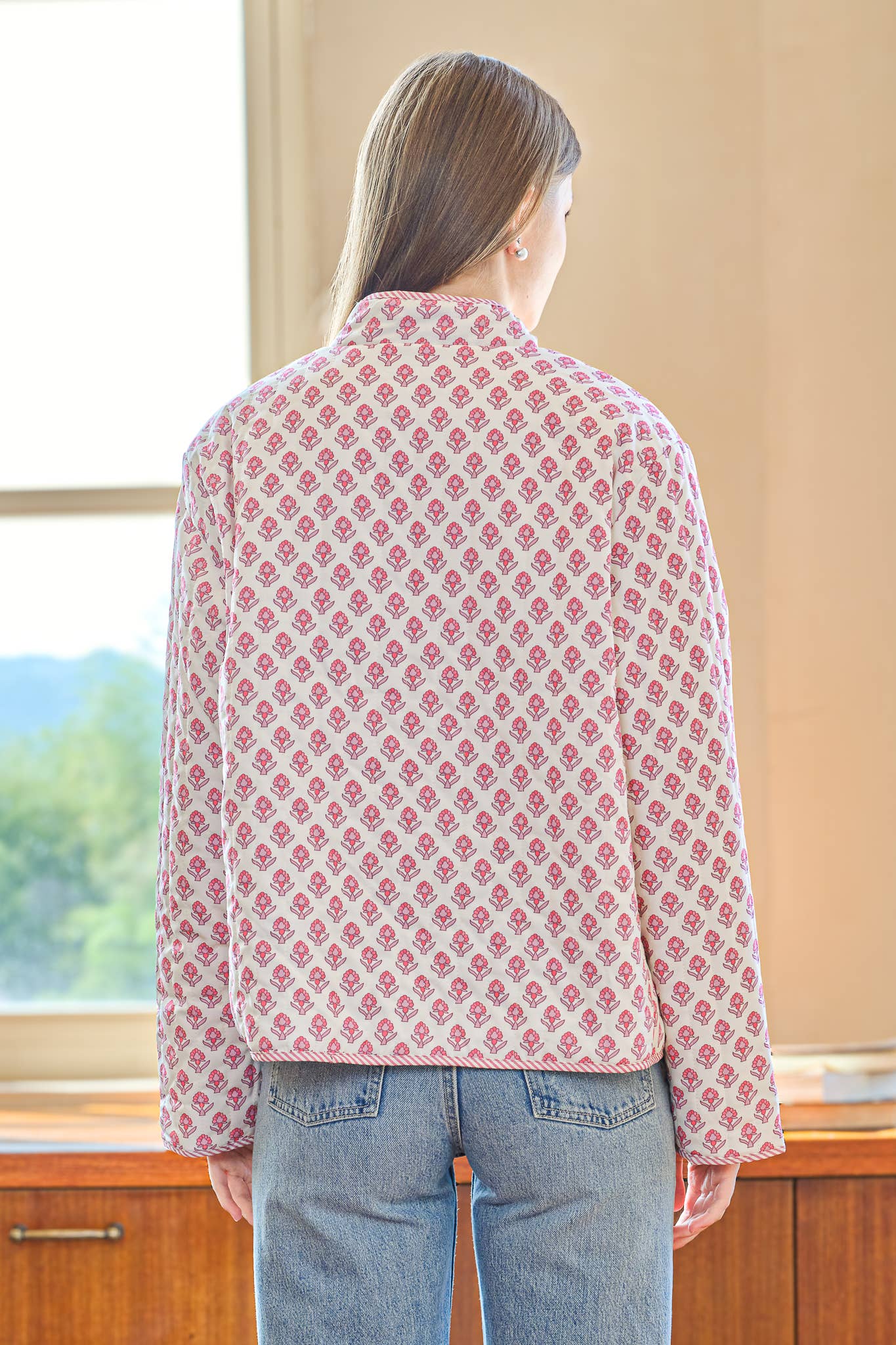 ROSIE POSIE - Wholesale Jacket - Women's - RP2545 - Two-in-One Reversible Floral and Stripe Jacket5