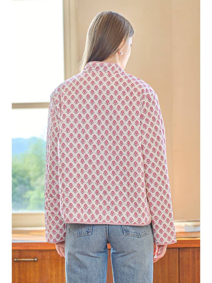 ROSIE POSIE - Wholesale Jacket - Women's - RP2545 - Two-in-One Reversible Floral and Stripe Jacket5