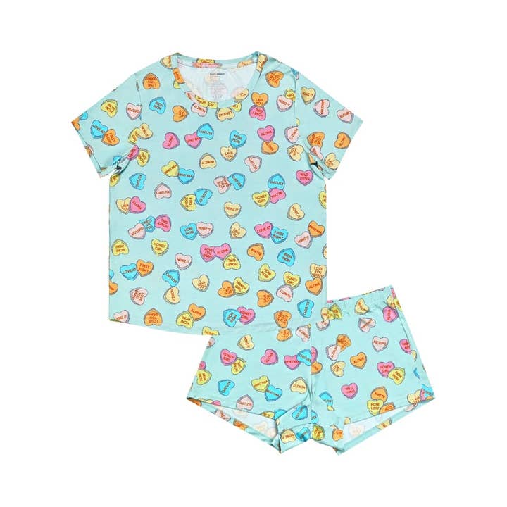 Te Amo Pijamas Cortos de Bambú para Mujer para venta al por mayor de Coco Moon