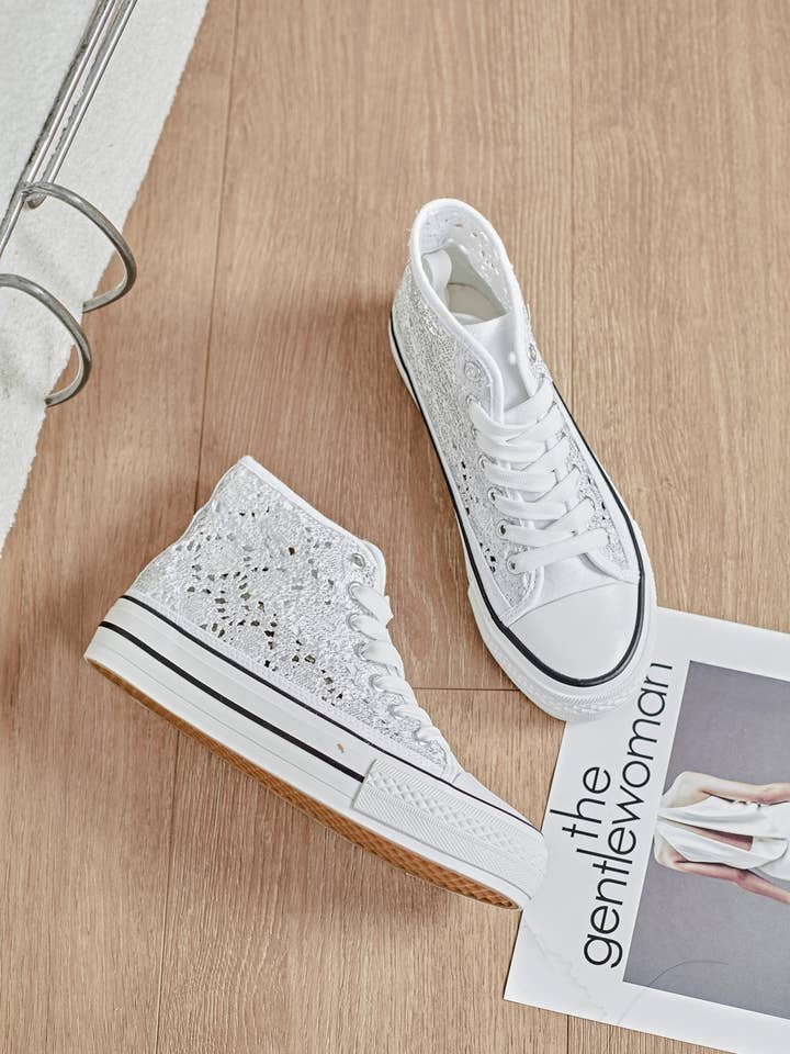 Tênis alto de renda - Estrella por atacado de ERYNN