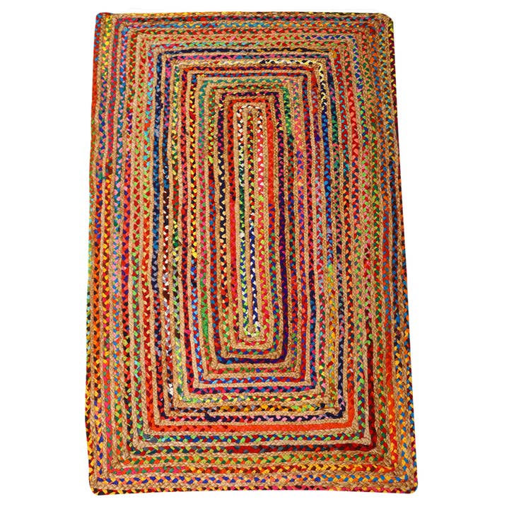 Casa Moro - Wholesale Area rug - Esha Jute Rug Colourful Rectangular Rug Runner1