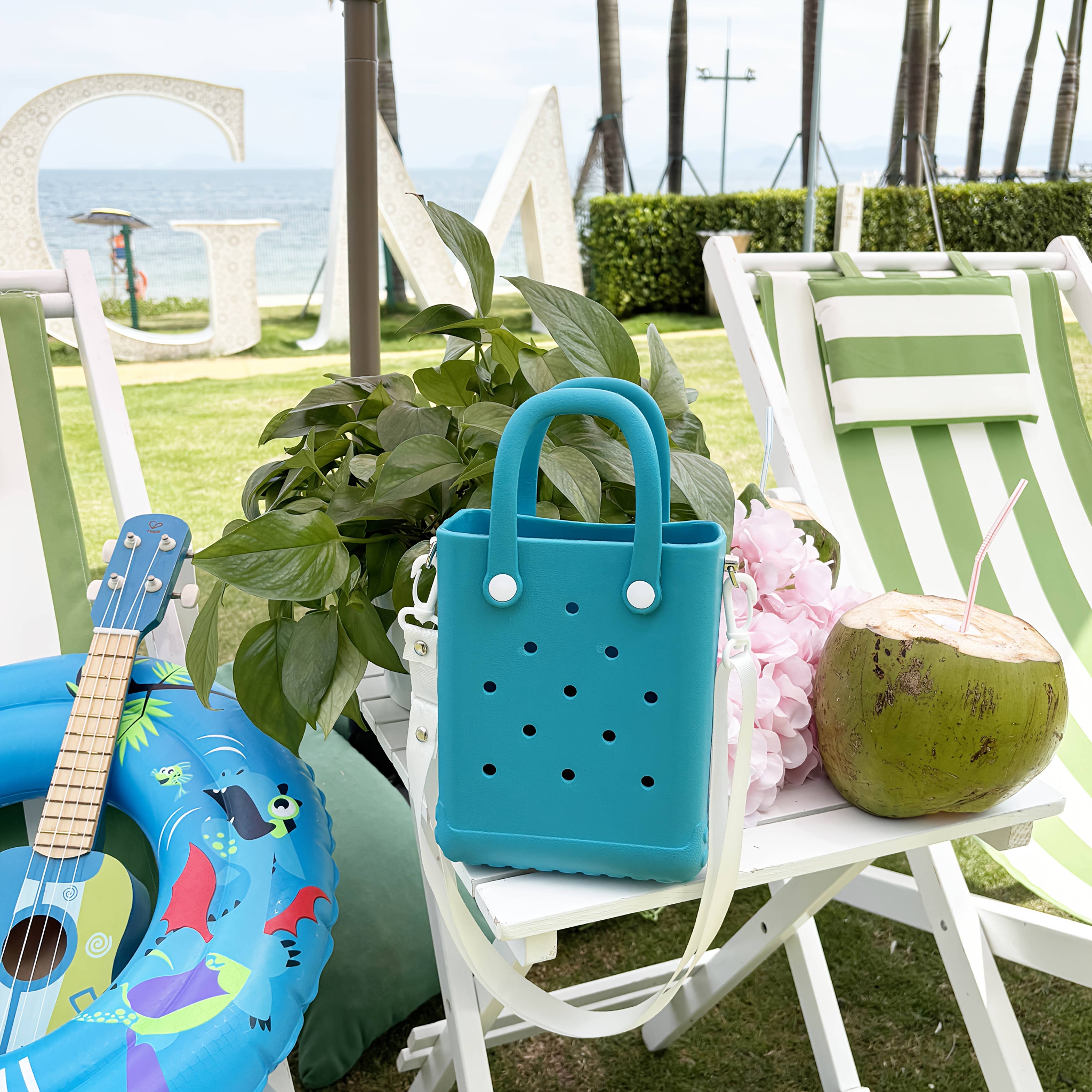 NARWEY INC - Wholesale Beach Bag - EVA Mini Beach Tote Bag Rubber Travel Bag Summer Beach Bag4