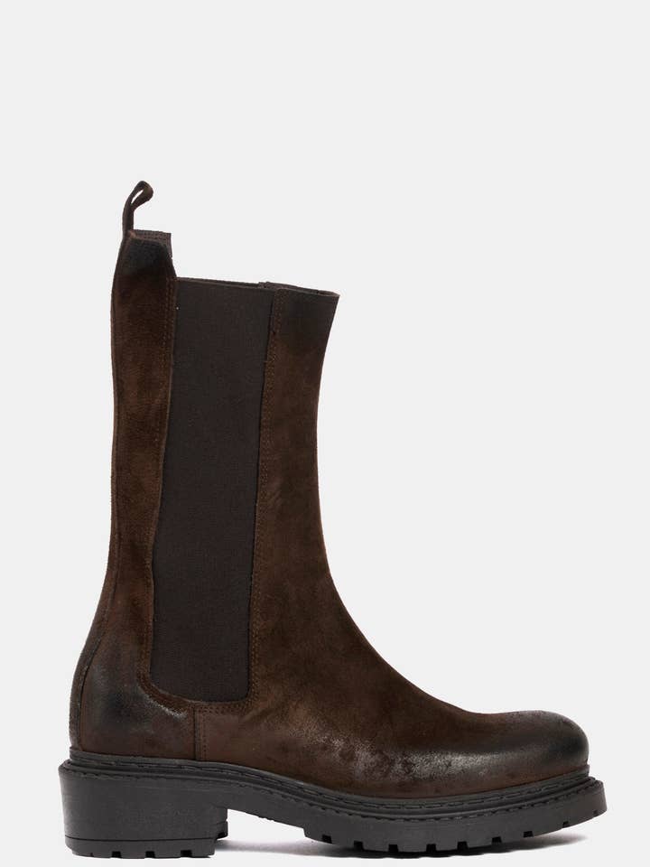 Beatles en daim marron foncé MA42 pour la vente par METISSE