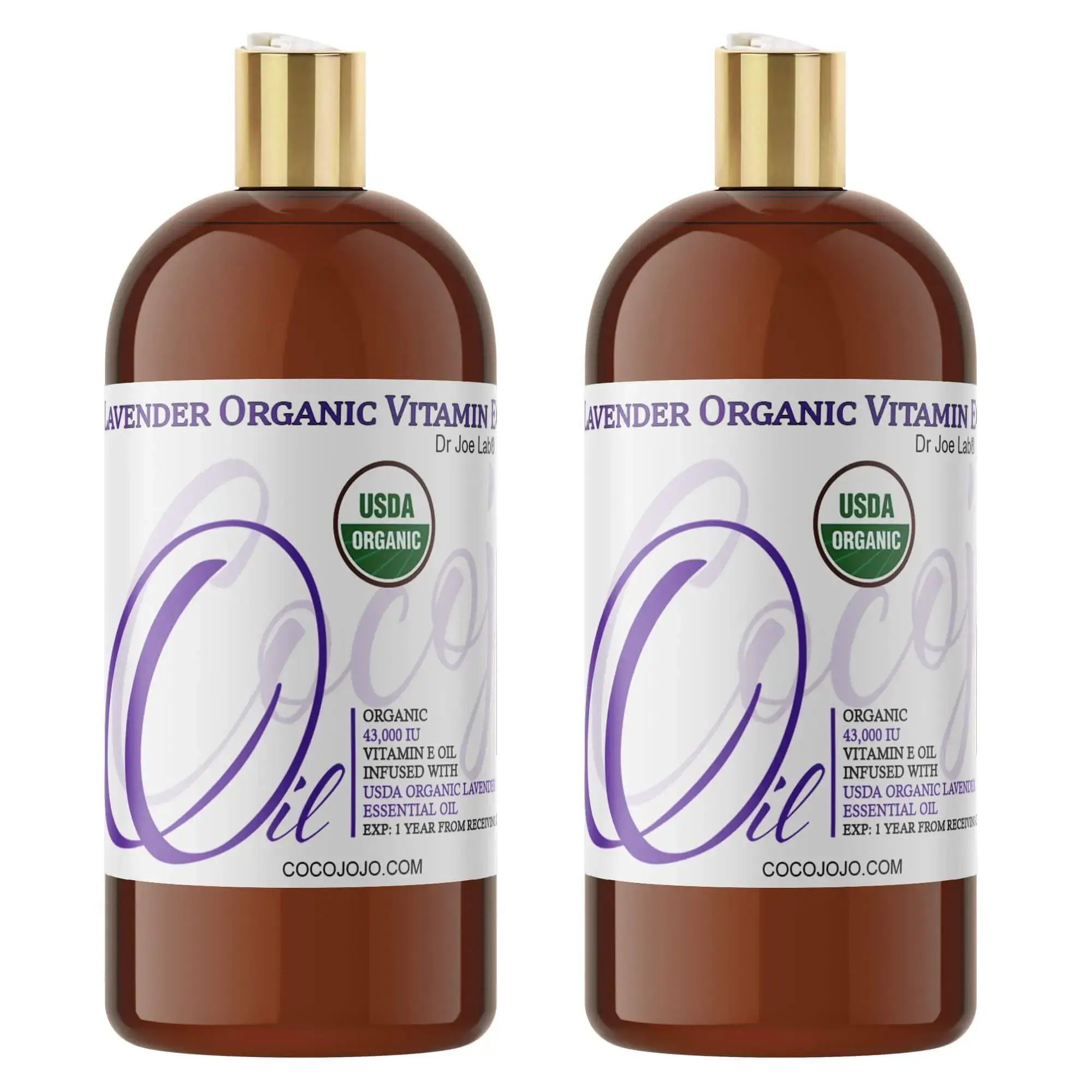 Coco jojo - Vente Huile pour le bain/corps - Mélange d'huile de vitamine E et d'huile de lavande, certifié biologique par l'USDA10