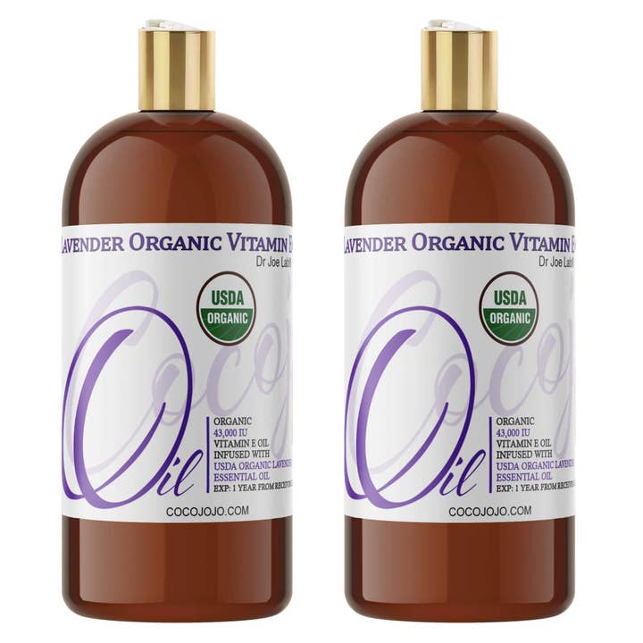 Coco jojo - Vente Huile pour le bain/corps - Mélange d'huile de vitamine E et d'huile de lavande, certifié biologique par l'USDA10