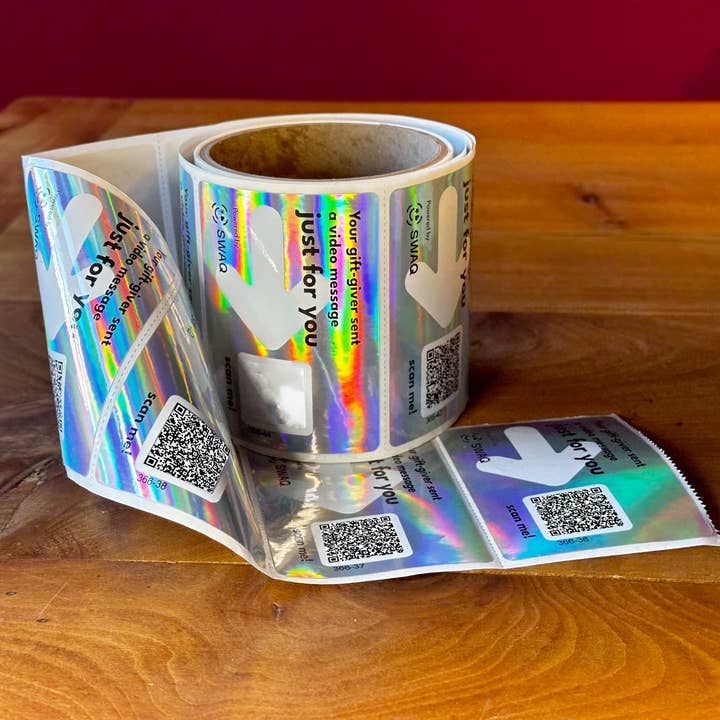 SWAQ - Wholesale Gift Tag Label - Video message labels1