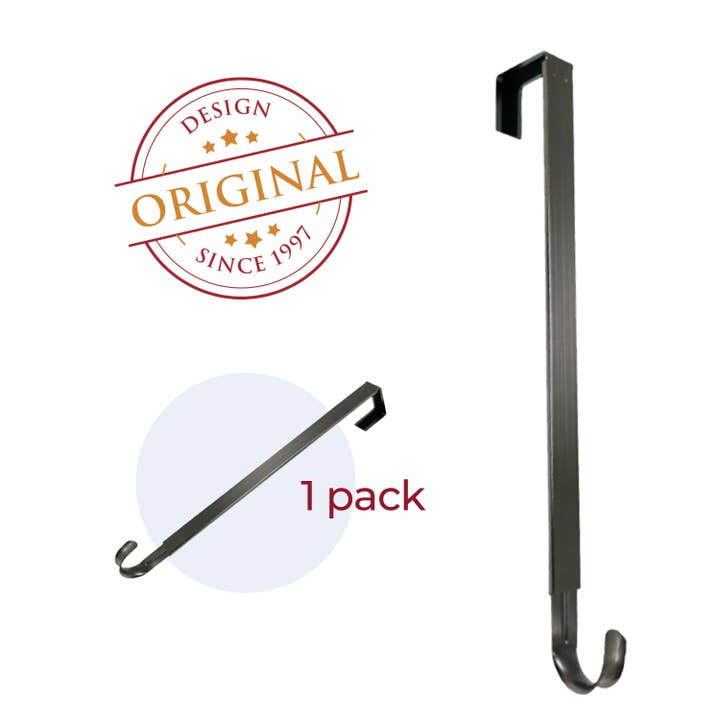 Haute Decor - Wholesale Door Hanger - Adapt™ Adjustable Length Wreath Hanger - Brushed Nickel11