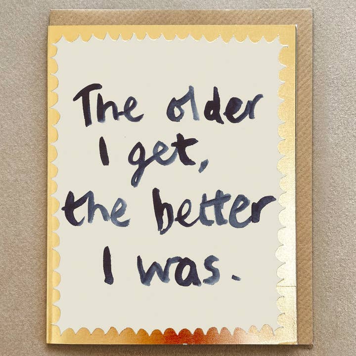 Cartão de saudações 'O Mais Vejo, Quanto Melhor Fui” - FP3444 por atacado de Poet and Painter