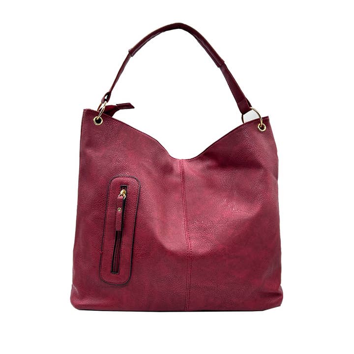 Belle Trading Ltd - Wholesale Shoulder Bag - Women's - Nattie Side Zip Slouch Bag