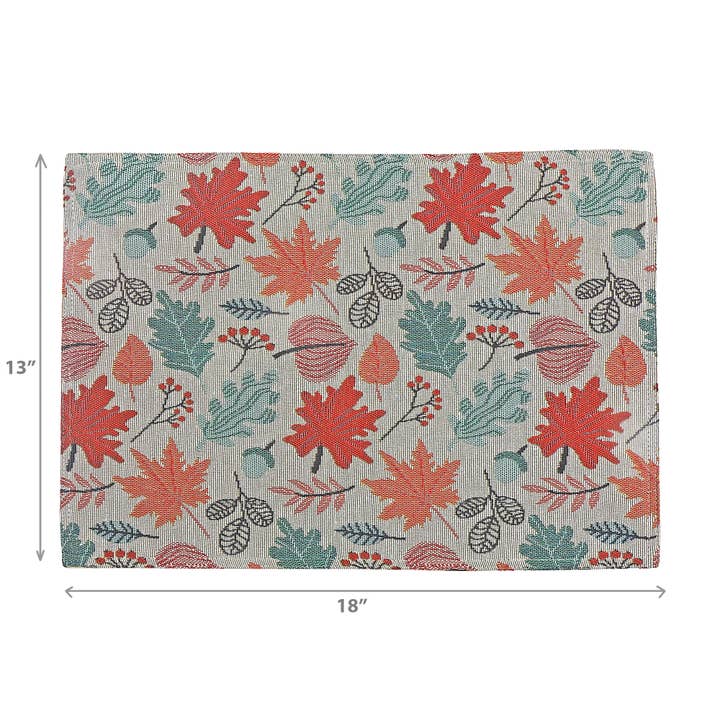 IH Casa Decor - Wholesale Placemat - TAPESTRY PLACEMAT (FALLING LEAVES) (13 X 18)2