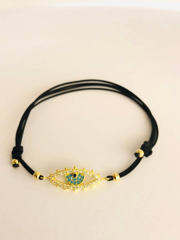 Svart Silkes Elegans Armband | Silver 925 för wholesale av DEMARCA