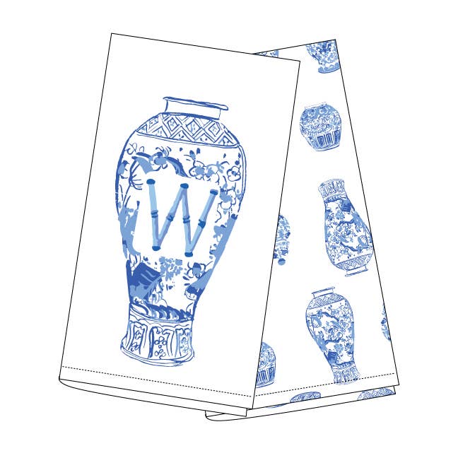 8 Oak Lane – Engroshandel Viskestykke – Ginger Jar Initial køkkenhåndklædesæt16