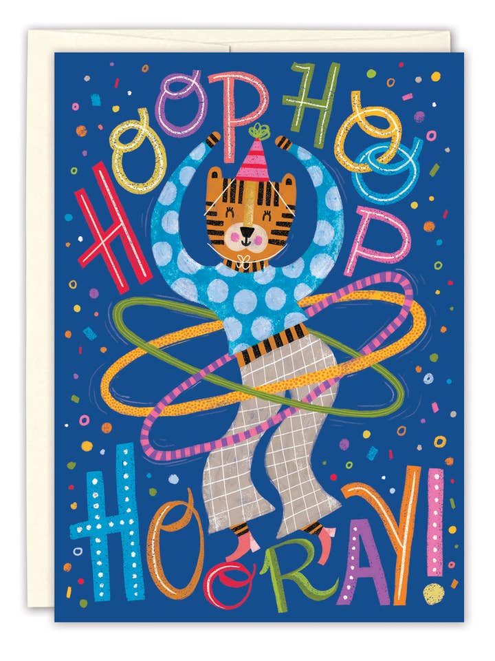 Hoop Hooray Birthday Card for wholesale by Biely & Shoaf
