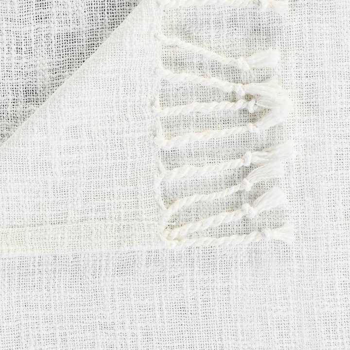 LR Home - Wholesale Throw Blanket - Hand-Dyed Color-Block Lightweight Cotton Throw With Fringe14