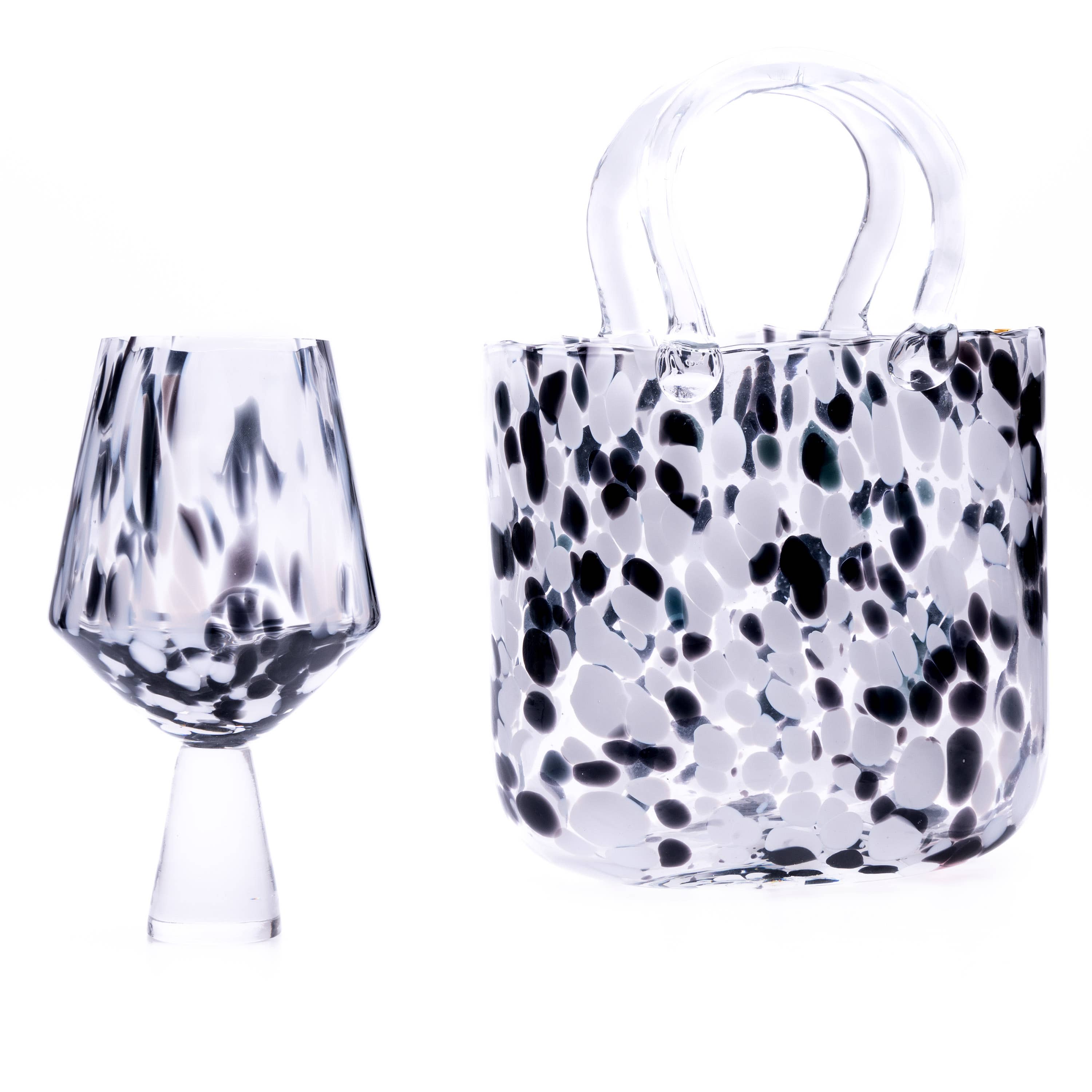 The Glass House Wholesale Interiors Ltd. – wholesale Drinking glass/cup – Dalmatian Large Drinking Glass2