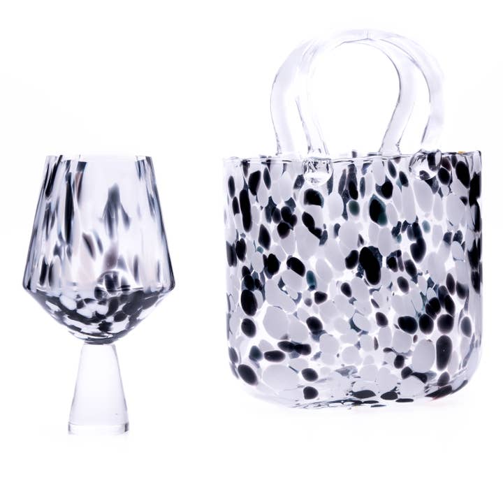 The Glass House Wholesale Interiors Ltd. – wholesale Drinking glass/cup – Dalmatian Large Drinking Glass2