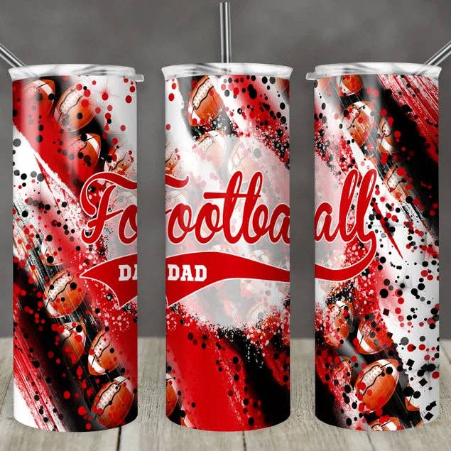 Football Dad | Tumbler per la vendita all'ingrosso da parte di Designs by Robyn