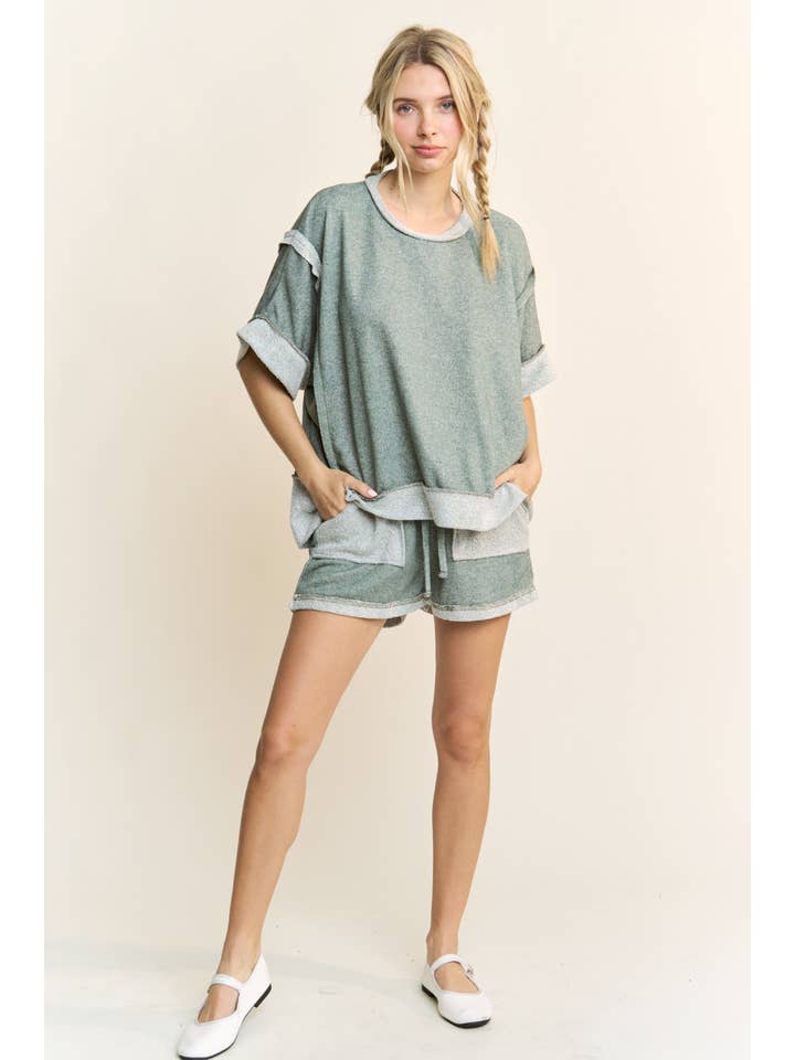 J.Her - Wholesale Shorts - Women's - LoopTerry Cont Pocket Shorts HP572010