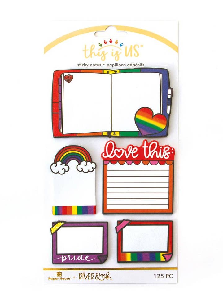 Kärlek är kärlek klibbigt anteckningsset för wholesale av Paper House Productions