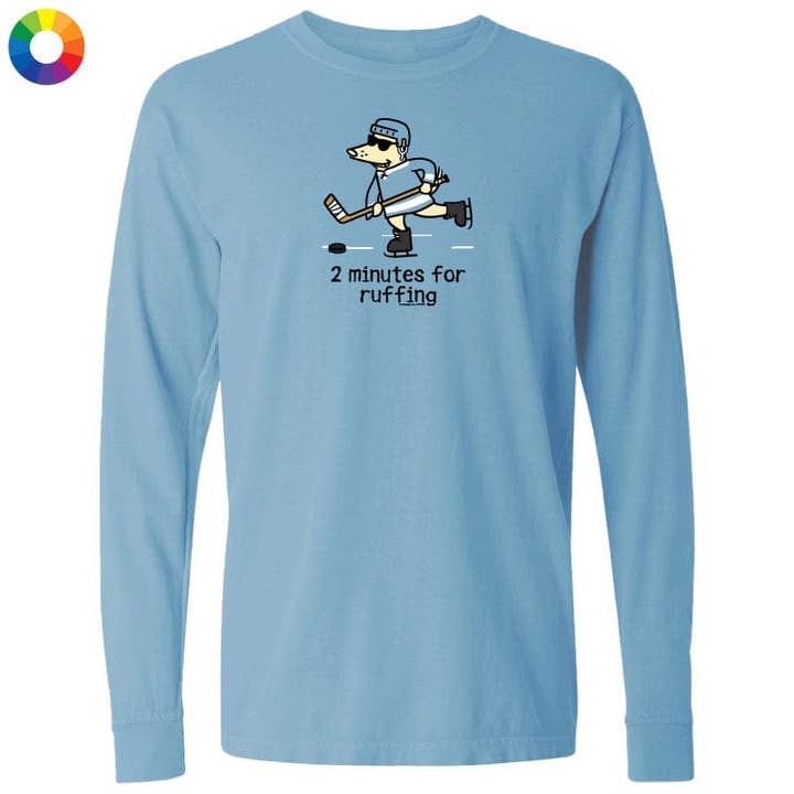 Deux minutes pour rudesse - T-shirt à manches longues classique pour la vente par Teddy the Dog