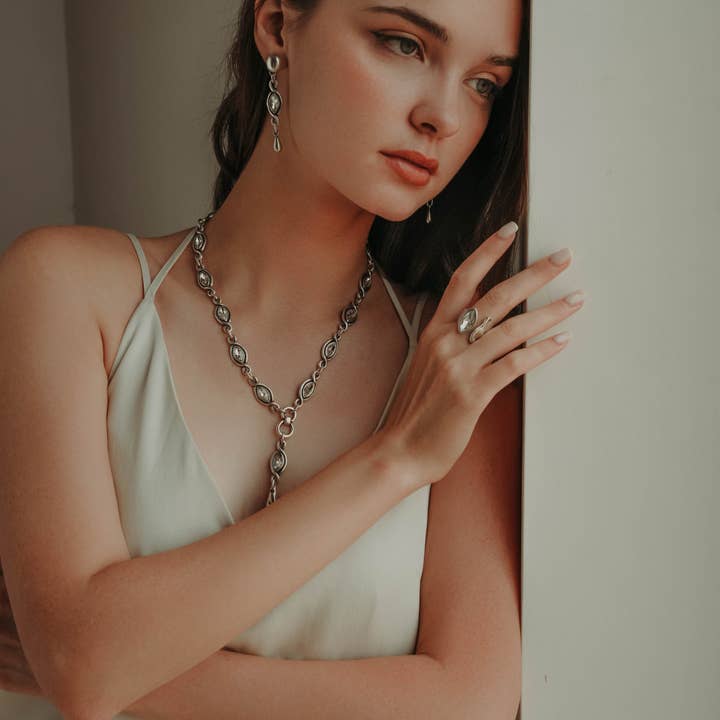 Chanour - Wholesale Dangle Earrings - Handmade Pewter Earrings - 18051