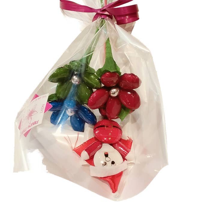 Fleurs-Thés en chocolat – Großhandel Süßigkeiten mit Schokoglasur – Weihnachtsmann in Pralinen