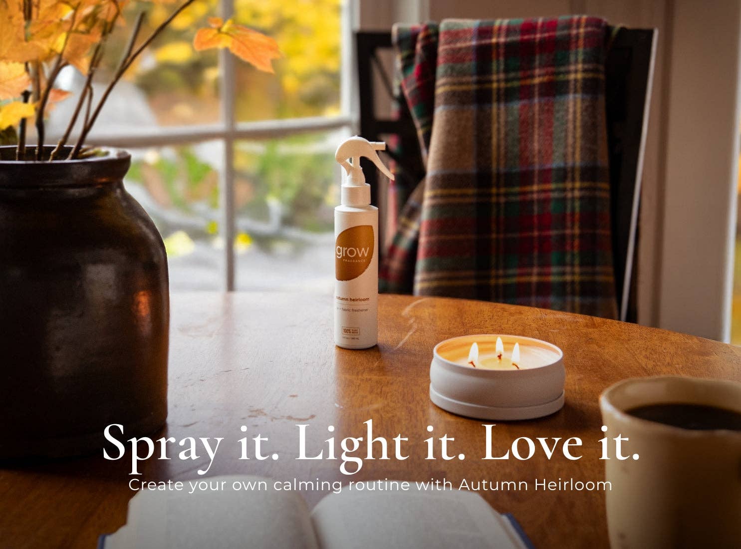 Grow Fragrance - Wholesale Room & Linen Spray - Autumn Heirloom Air + Fabric Spray5