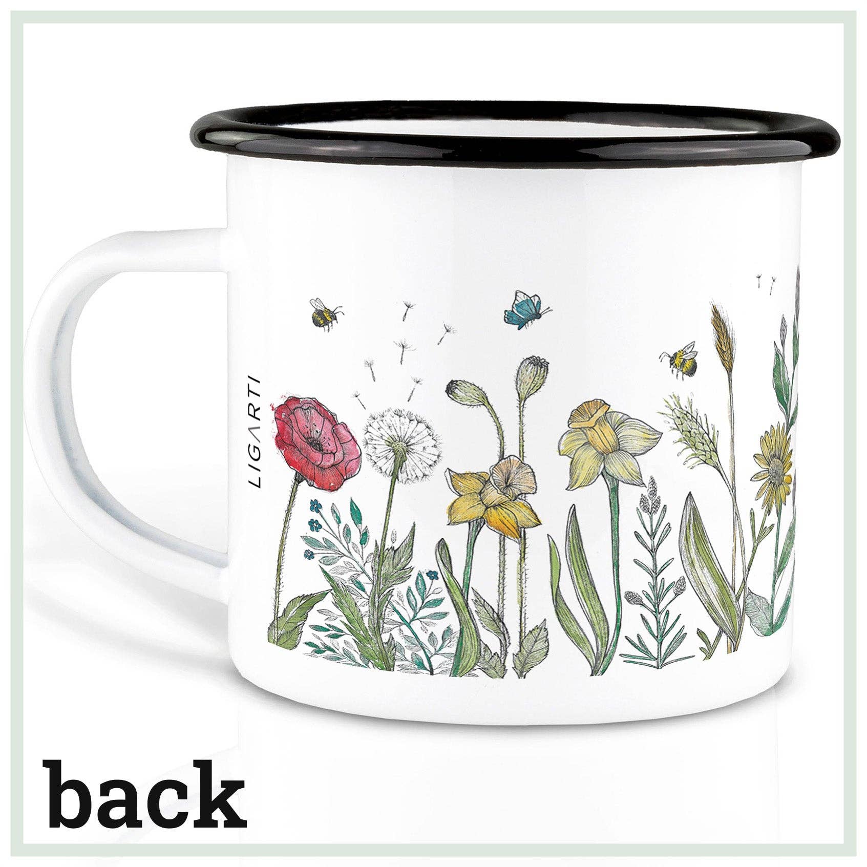 LIGARTI - Wholesale Coffee Mug - Enamel mug – Flower meadow1