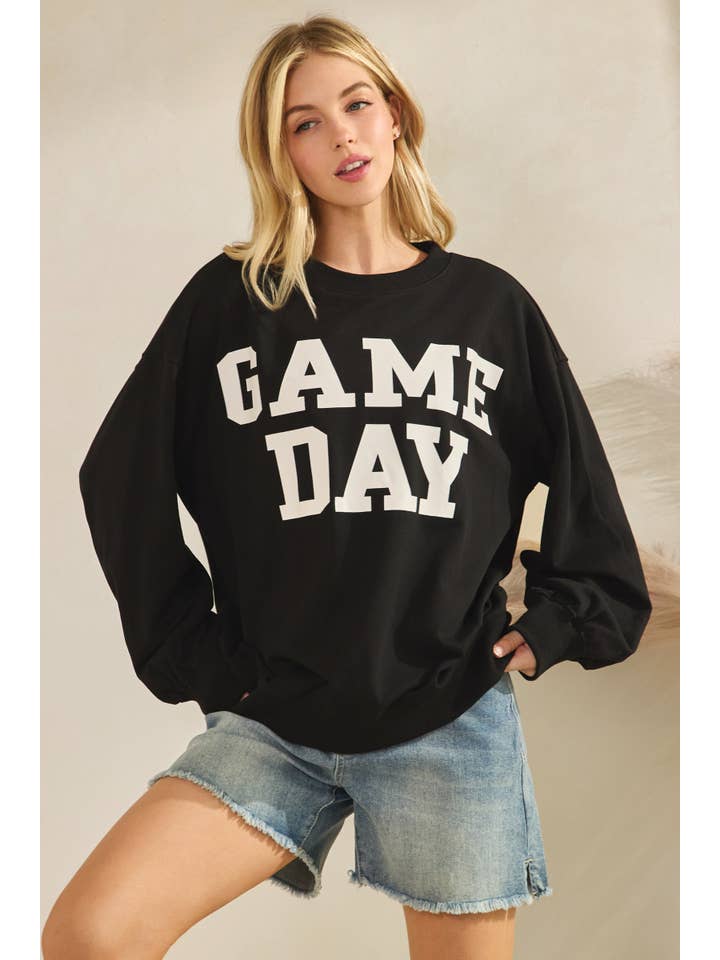 Sewn and Seen - Wholesale Graphic Sweatshirt - Women's - Bold Varsity Game Day Sweatshirt42