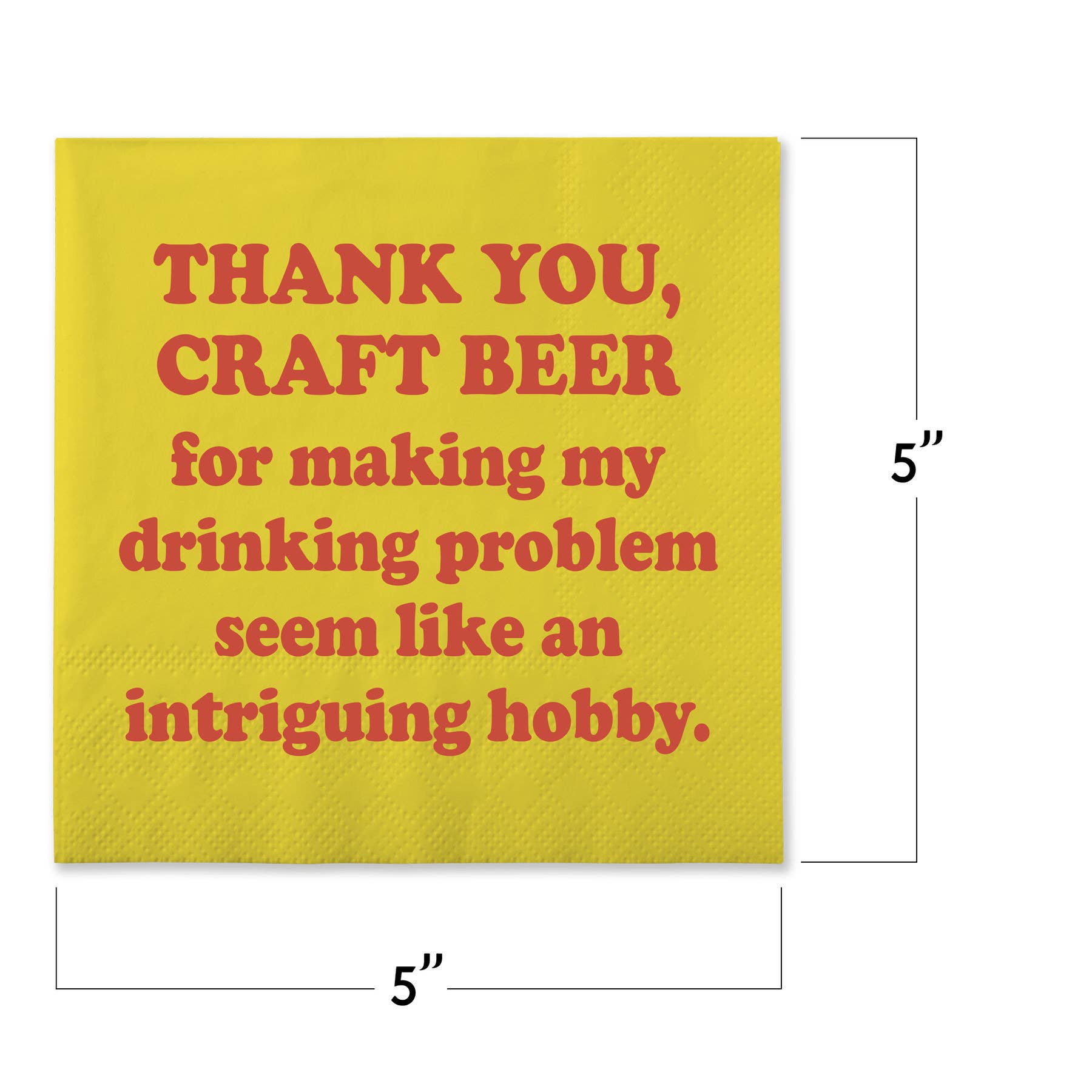 Chris’s Stuff Inc. – wholesale Disposable napkin –  Funny Cocktail Napkins - Thank you craft beer2