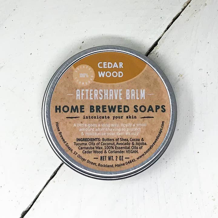 Home Brewed Soaps - Wholesale Aftershave - Men's - After Shave Balm - Cedarwood2