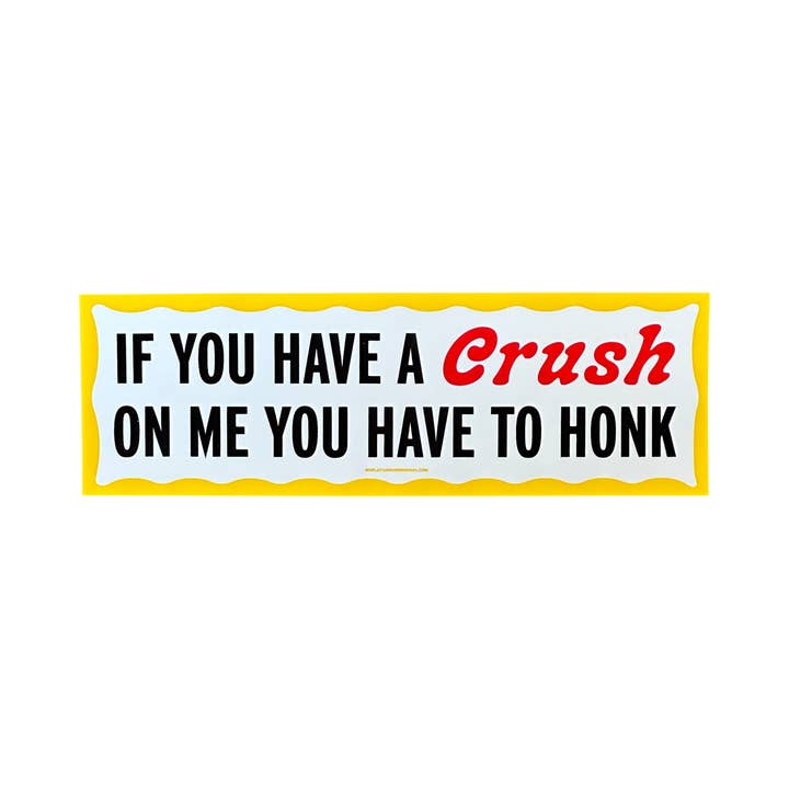 Hvis du er forelsket i mig, skal du tutte - Bumper Sticker for engroshandel hos World Famous Original