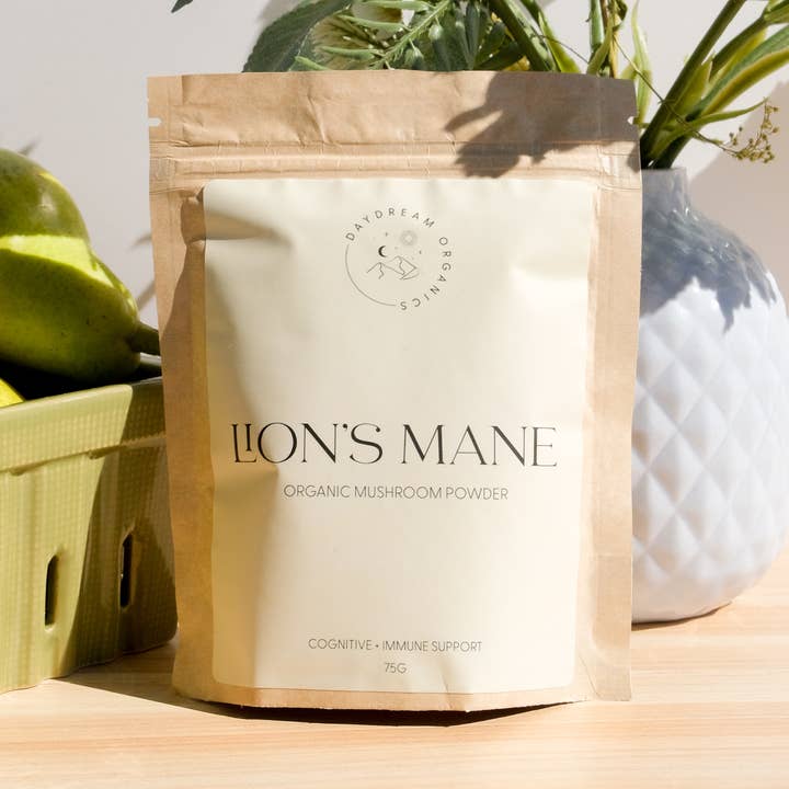 Poudre de champignon Lion's Mane pour la vente par Daydream Organics | Prairie Doctor Brand
