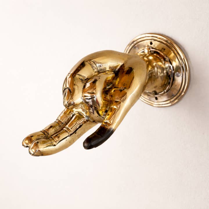 Brass Fingering Hand Wall Hook – Cheeky After-Dark Decor | Key, Robe & Leash Holder for wholesale by Ubud Glass