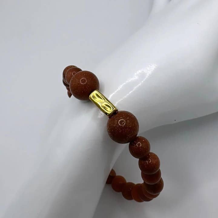 Goldstone-armband - B13 för wholesale av The Bijoux Collective