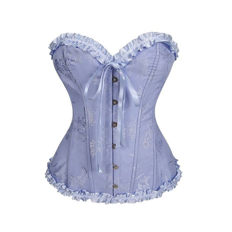FurDecoration - Wholesale Corset - Women's - Solid Color Lace Corset Waist Trainer6