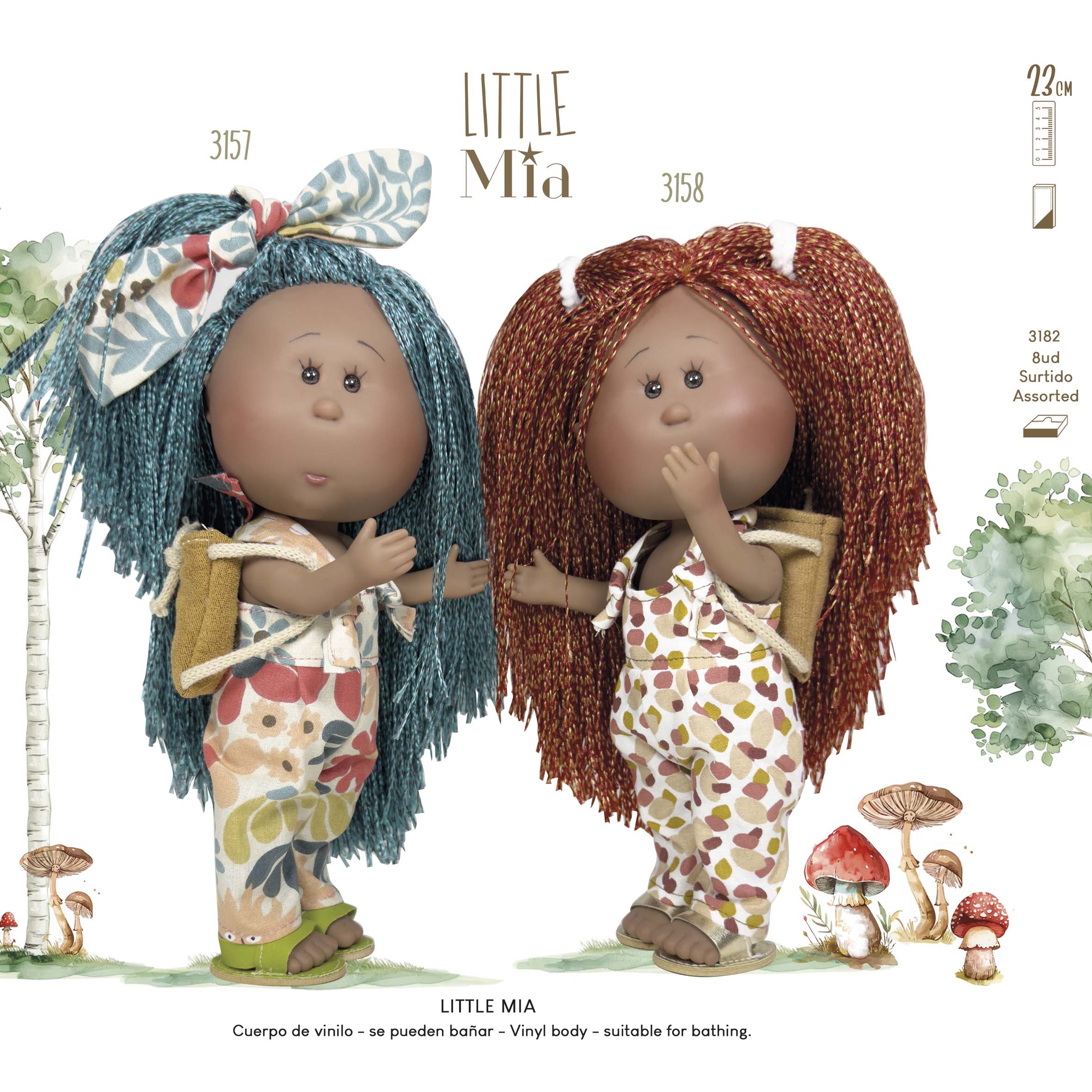 Nines Artesanals d'Onil Dolls - Wholesale Doll - Kids - LITTLE MIA ORANGE SPRING DOLL11
