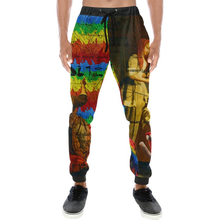 AND THIS, IS THE RAINBOW BRUSH CACTUS. II Men's All Over Print Sweatpants for wholesale by Bønes and Balløøns