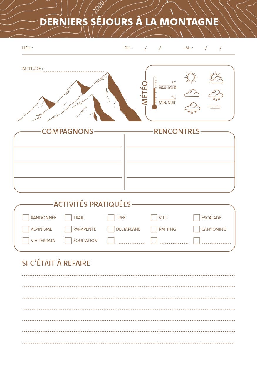 AVENTURA ÉDITIONS - Wholesale Notebook - Mountain Summer Notebook3