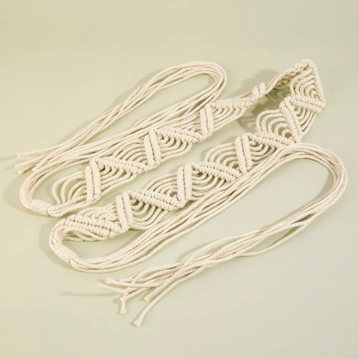 Collections by Fame Accessories - Wholesale Belt - Women's - Rope Braided Fashion Belt5