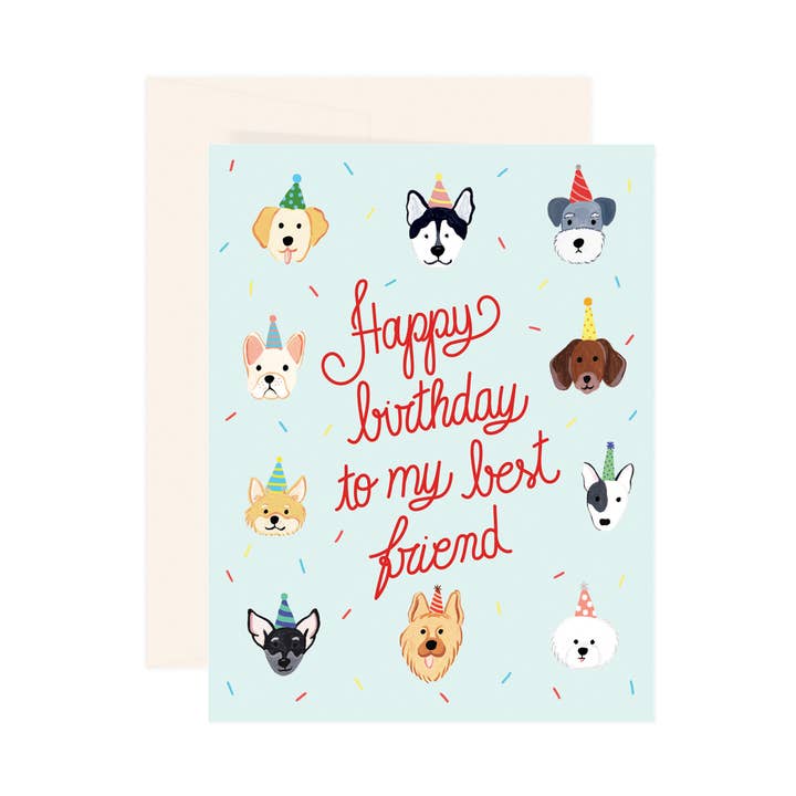Birthday Best Friend Card for wholesale by Paige & Willow
