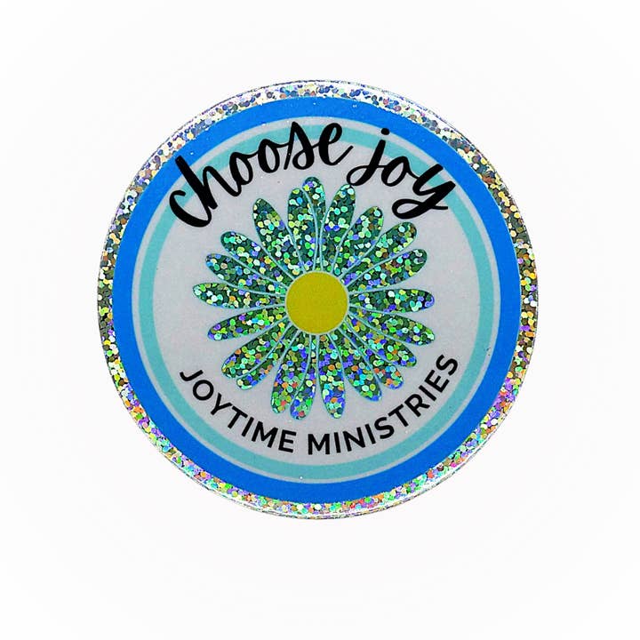 Glitter "Choose Joy" Sticker for wholesale by Joytime Ministries