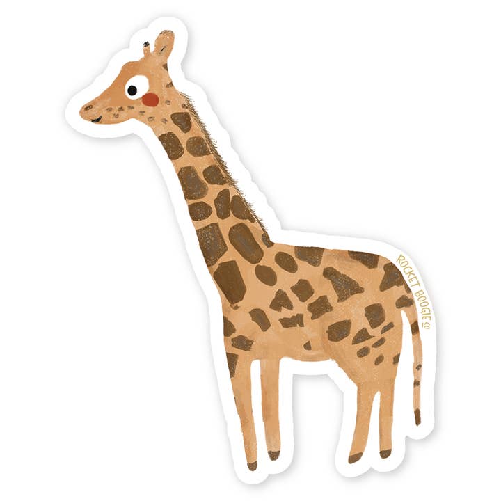 Giraf Sticker for engroshandel hos Rocket Boogie Co.